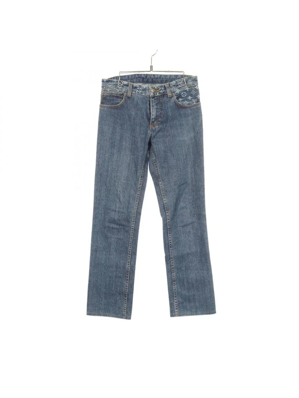 Louis Vuitton Denim Pants Monogram Cotton Jeans